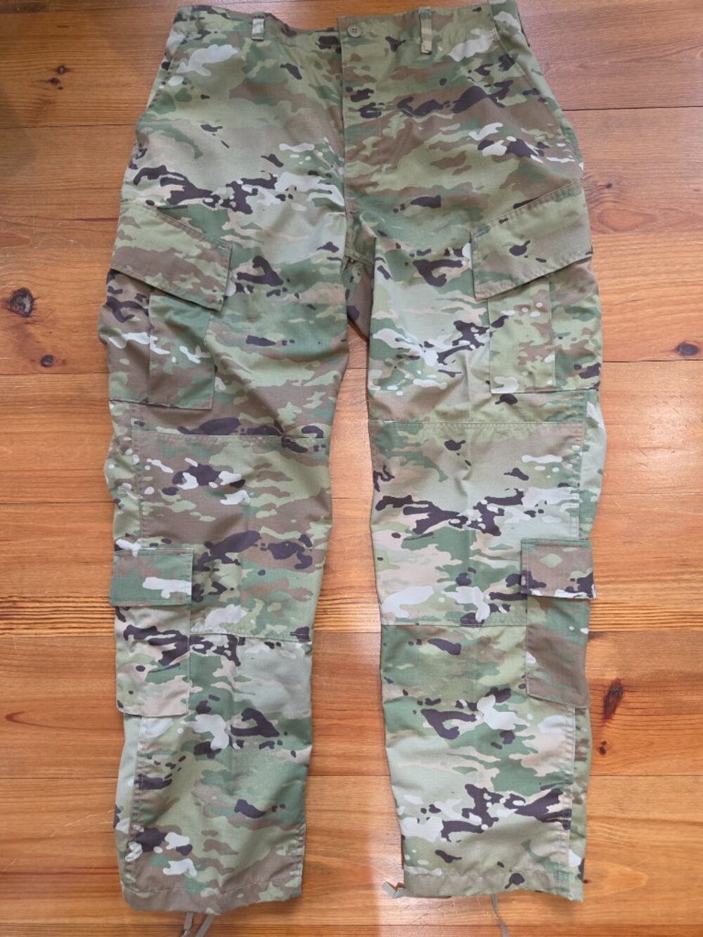 Army Combat Uniform Trousers Large Long Unisex Camouflage Pants Button Fly